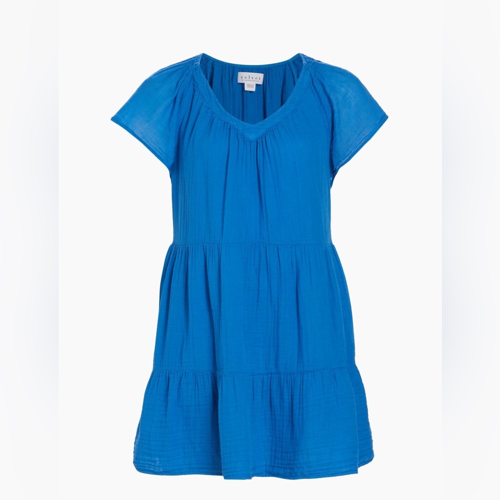 Velvet by Graham & Spencer Eleanor Gauze Tiered Minidress